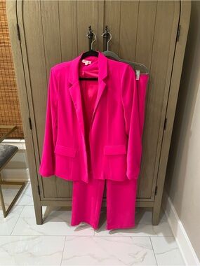 Pink Lily Hot Pink Women's Blazer and Matching Pants
